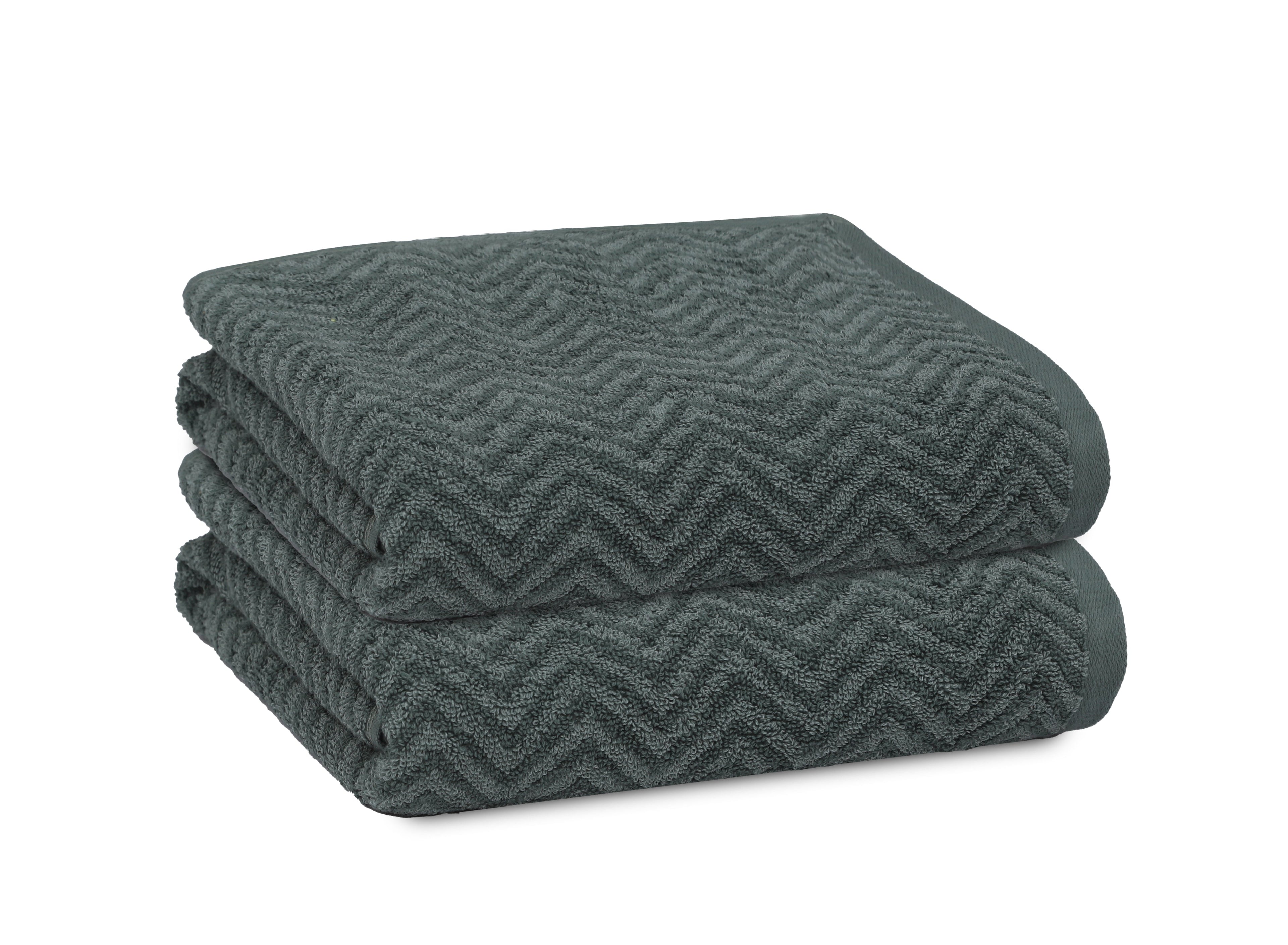 100% Cotton yarn Dyed Towel-Chevron