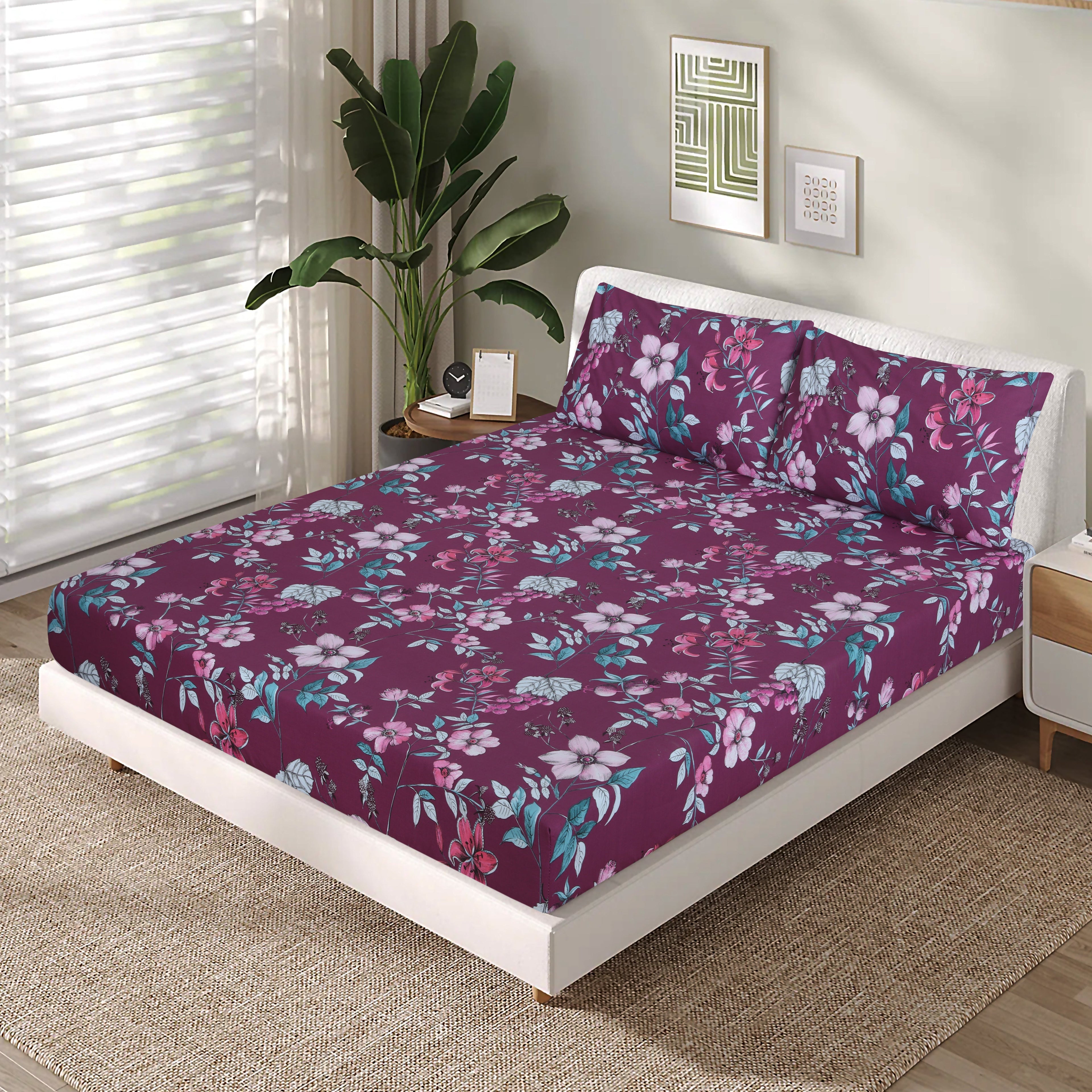 Cotton fitted sheet FT-159