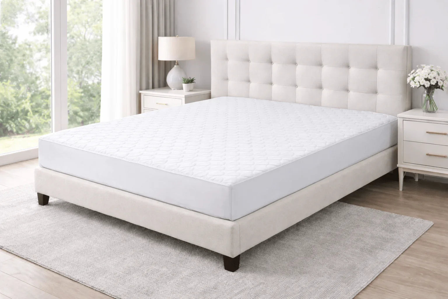 Pure White Deep-Fit Mattress Protector