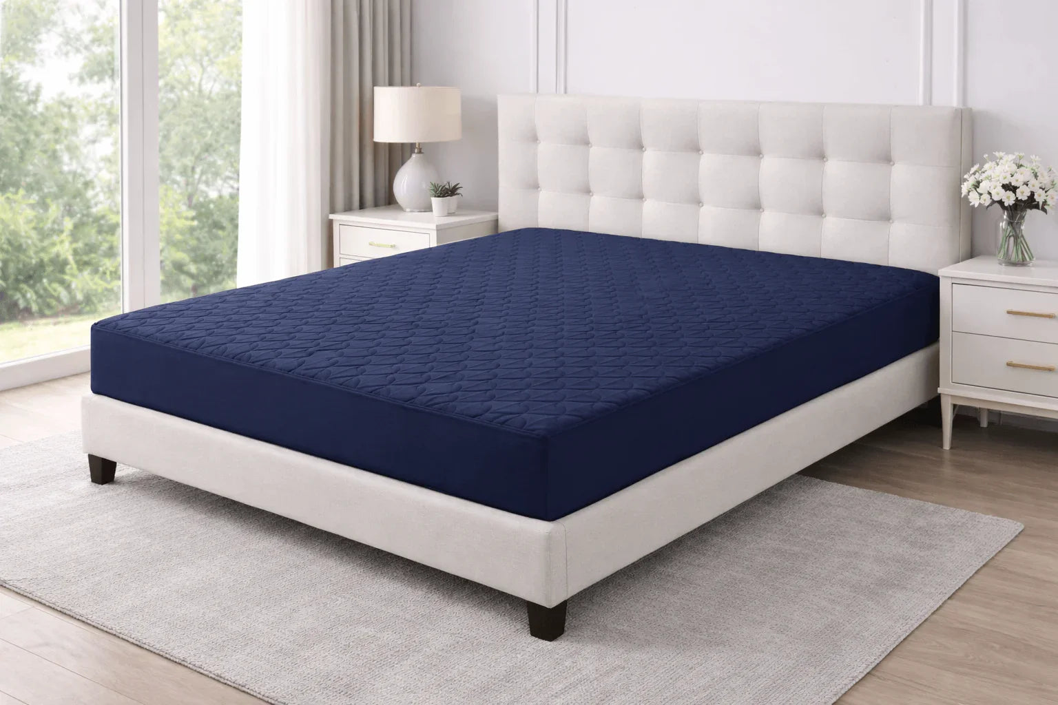 Deep Navy Deep-Fit Mattress Protector