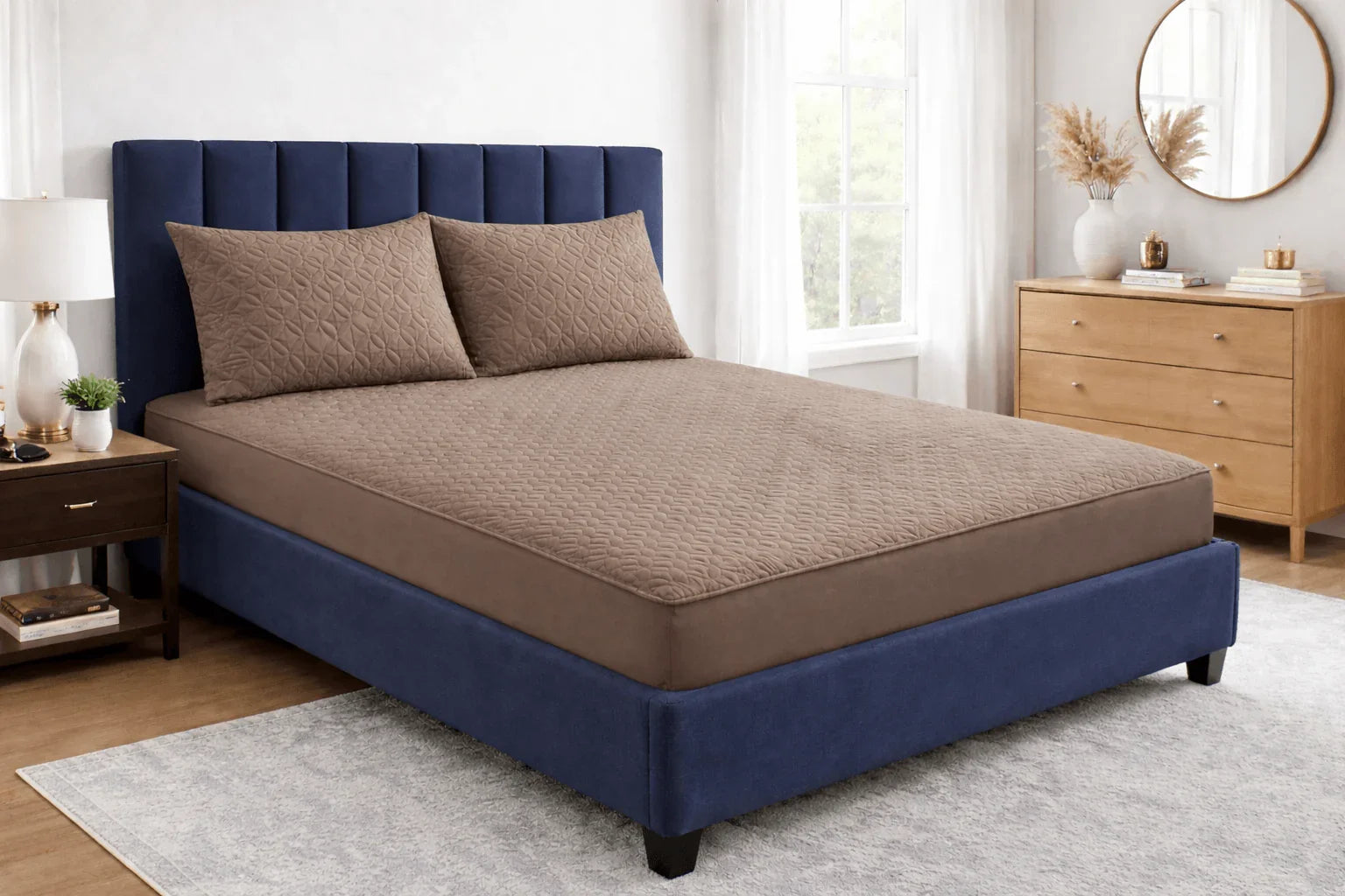Deep Taupe Waterproof Bedding Set