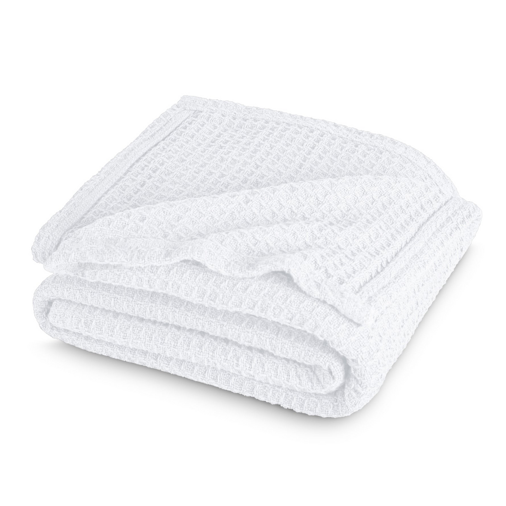 Cotton Waffle Blanket White