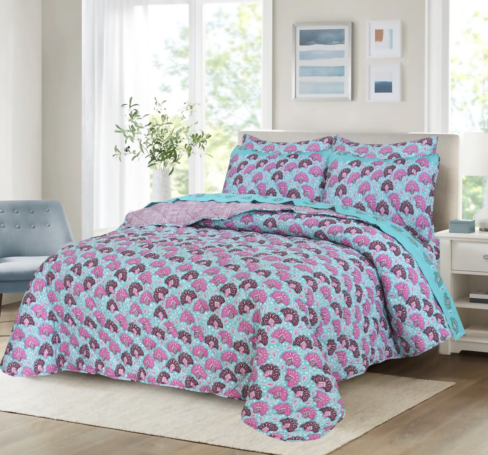 3 Piece Quilt Set QC-06