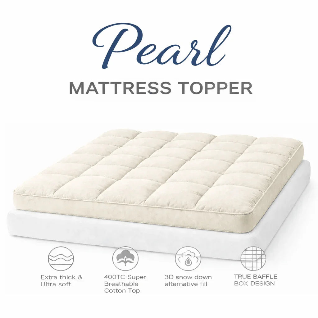 Pearl Ivory Mattress Topper